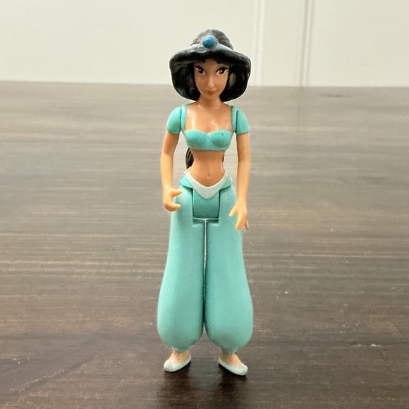 Mattel Other - Vintage 1992 Mattel‎ Disney Aladdin Princess Jasmine Action Figure 4.5 Inch Teal